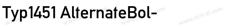 Typ1451 AlternateBol字体转换